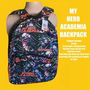MY HERO ACADEMIA BACKPACK BY BIOWORLD NEW WITH TAGS! Price firm!